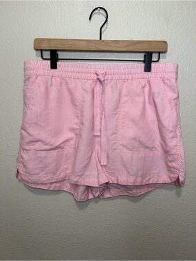 J.Crew Seaside Linen Blend Drawstring Shorts Light Pink Size Medium